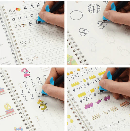 KIT 4 LIBROS CALIGRAFIA INFANTIL