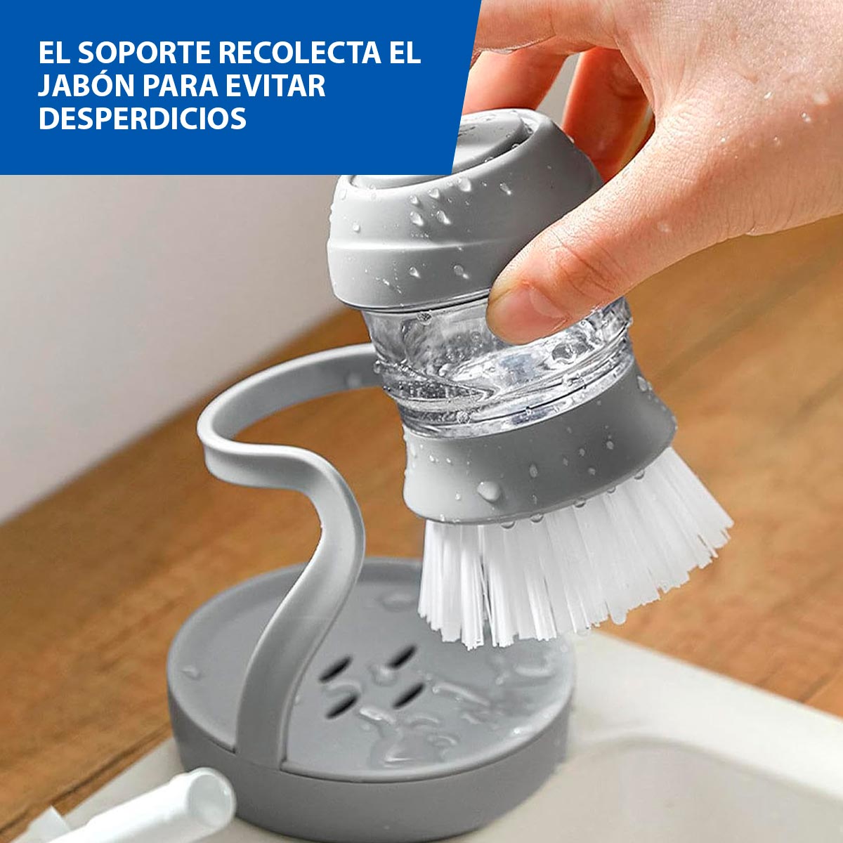 Cepillo Dispensador De Jabón