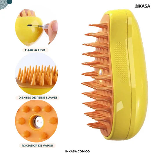 Cepillo Vapor Mascotas