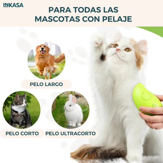 Cepillo Vapor Mascotas