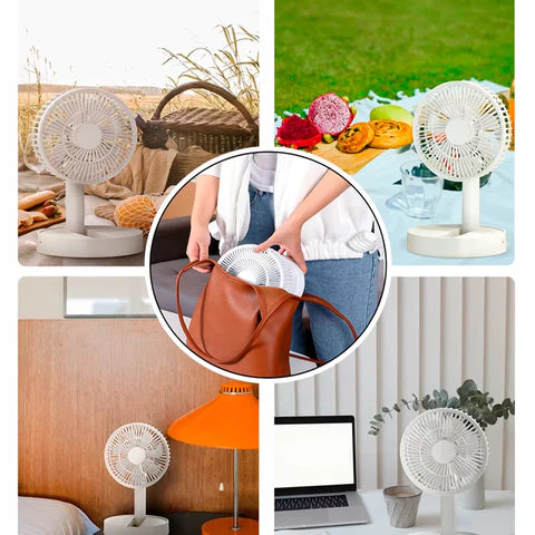 Ventilador portátil plegable recargable
