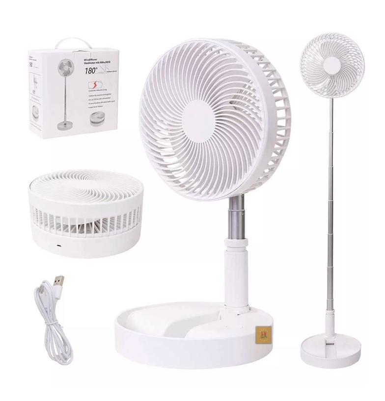 Ventilador portátil plegable recargable