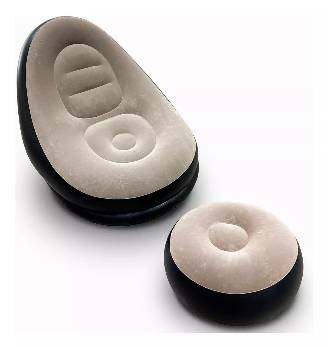 Sillón inflable Reclinable + Puff