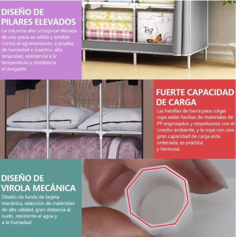 Armario Closet Desarmable Doble