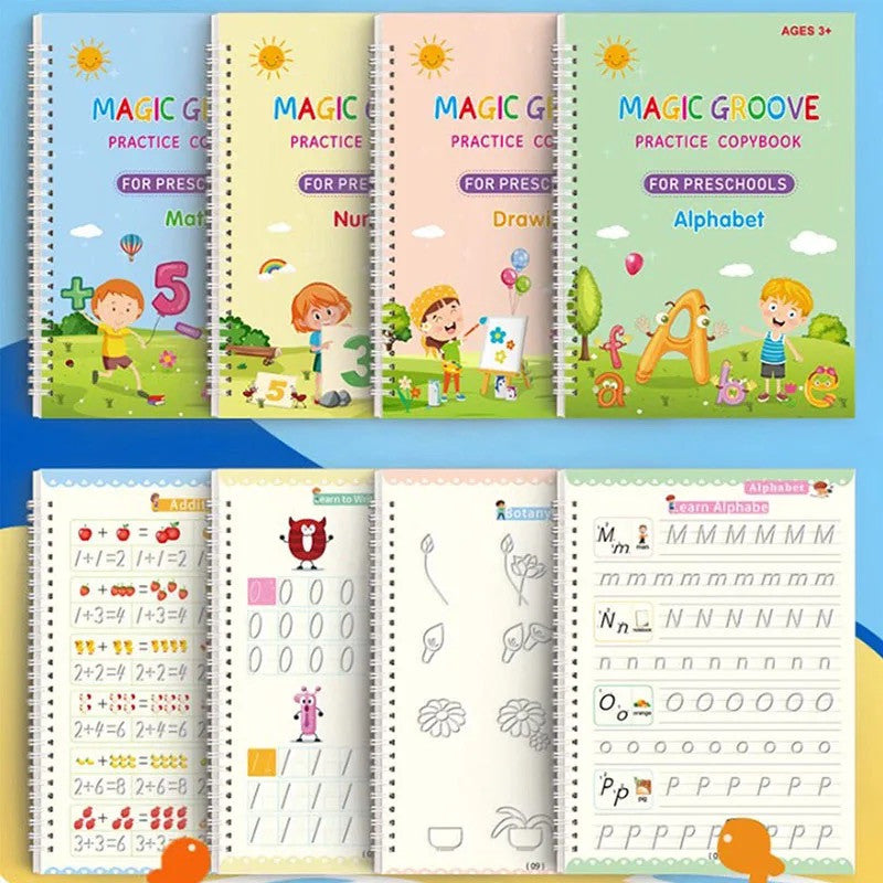 KIT 4 LIBROS CALIGRAFIA INFANTIL